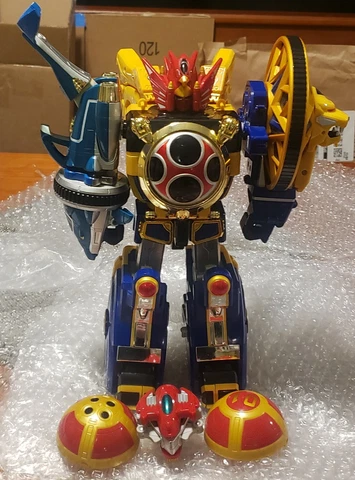 2002 2003 Power Rangers Ninja Storm Megazord Super Sentai Hurricaneger READ PLZ Cover