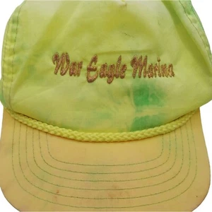 Cappello War Eagle Marina Cappello Regolabile Antigresso Giallo Neon Vintage - Foto 1 di 12