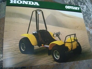 Vintage 1970s HONDA ODYSSEY 4 Wheeler Brochure ATC Go Kart Motorcycle Dune Buggy - Picture 1 of 4