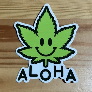 Pakalolo Aloha Vinyl Aufkleber gestanzt Marihuana Made in Hawaii Maui Wowie - Bild 1 von 2