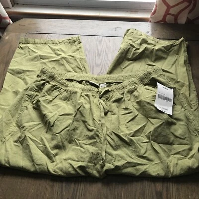 Classic Elements Mujer NUEVO CON ETIQUETAS 20/22W Salvia Seca Capris Cordón Cintura Elástica Foto 1 de 4