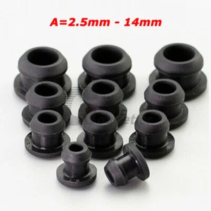Tapones a presión orificios de 2,5 mm ~ 14 mm tapas de extremo de silicona sellos de inserción de tubo en blanco - Imagen 1 de 10