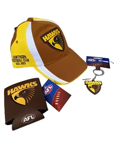 BNWT Hawthorn Genuine Merchandise Adult Peak Cap Can Cooler and Keyring Gift Set - Imagen 1 de 3