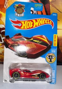 2016 Hot Wheels HW GAMES 7/10 Scoopa Di Fuego 237/250 (Red Version) - Picture 1 of 2