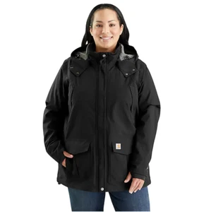 Carhartt Women's Storm Defender Heavyweight Jacket Relaxed Fit, Black, Large NWT - Picture 1 of 8
