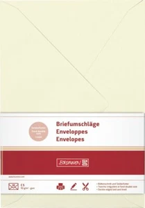 Brunnen Briefumschläge C5 mit Büttenschnitt und Seidenfutter 10er - Picture 1 of 1