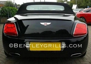 BENTLEY GT GTC CHROME Rear Light Trims Surrounds Frames Rings 03-09 - Picture 1 of 4