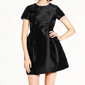 Kate Spade Dress Cocktail Mini Black Las Vegas Jewel Embellished Sz 2 - Picture 1 of 10