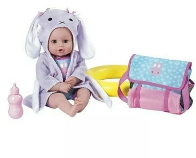 Adora BathTime Baby Bunny Tot Baby Muñeca y Ropa Set 7 Piezas Set de Regalo Foto 1 de 4