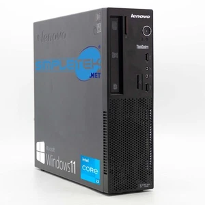 Lenovo E73 SFF i3 Windows 11 8GB 240GB Desktop Computer Desktop Dvd-Rw - Picture 1 of 4
