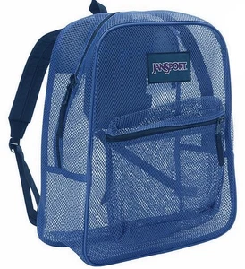 New JanSport Mesh Backpack -- Navy - Picture 1 of 6