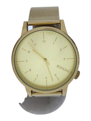 KOMONO Reloj Moderno Oro Inoxidable Analógico Cuarzo Unisex Excelente JAPÓN Foto 1 de 4