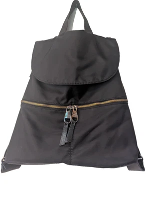 Steve Madden Black Nylon Faux leather Backpack Bag    Lining In Stripes - Image 1 of 4