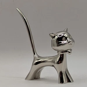 Soporte de anillo para estatuilla de gato con cabeza de resorte bobbing 2,5"x3" - Imagen 1 de 2