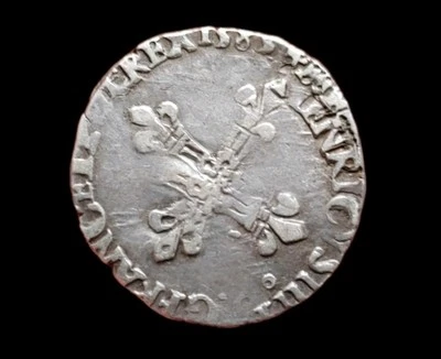 Henri III, 1/8 Ecu 1585 - Image 1 of 2