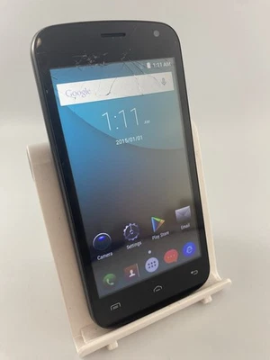 Doogee X3 Black Unlocked Dual SIM 8GB 4.5" 1GB RAM Android Smartphone Cracked - Image 1 of 4