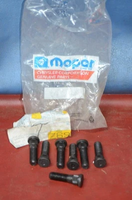 7- NOS 1987-1990 Dodge Dakota Front Wheel Lug Studs Stud Bolt Mopar 6033382 OEM - Image 1 of 4