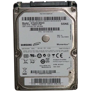 Hard Disk 640GB Seagate SATA 2,5 " ST640LM000 Internal Notebook Laptop PC Disc - Picture 1 of 1