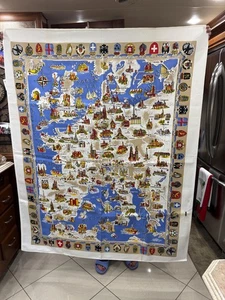 Neu Vintage Europa Tischdecke 52 x 63 German Made - Bild 1 von 7