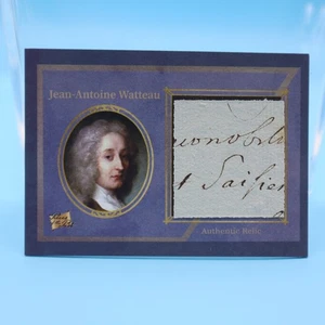 JEAN-ANTOINE WATTEAU 2025 PIECES OF THE PAST - ORIGINAL HANDWRITTEN RELIC PIECE - Picture 1 of 2