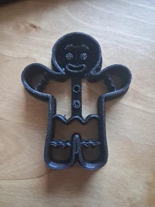 GINGER BREAD MAN Kekse Ausstecher, 3D Kuchen Cookies Form Fondant Deko, Neu - Bild 1 von 3