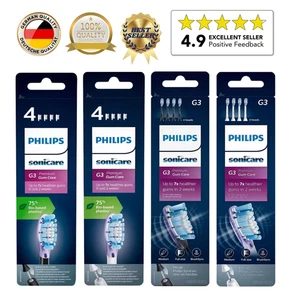 8/4er Pack Philips Sonicare G3 HX9054/95 Premium Gum Care Aufsteckbürsten C3 DE~ - Bild 1 von 10