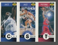 O Thorpe/J Stockton/A Carr  1996-97 Collector's Choice Mini-Cards #M115
