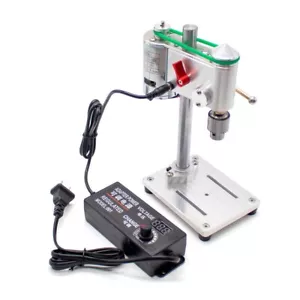 Micro Bench Drill 0.3-4MM Drilling Machine Watch Repair Tools with Power Adapter - Picture 1 of 7