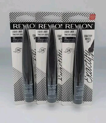 NEW! 3x Revlon ColorStay Exactify Liquid Liner 102 Sparkling Black 0.03 fl oz Ea - Image 1 of 4