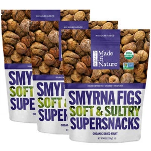 Higos Calimyrna orgánicos hechos en la naturaleza 40 oz, paquete de 3 - Imagen 1 de 3