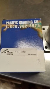 Pacific Bearing SFP12C 3/4" ID 2.067" OAL x 2.38" OAH montaje de brida de 4 pernos S1C10 - Imagen 1 de 7