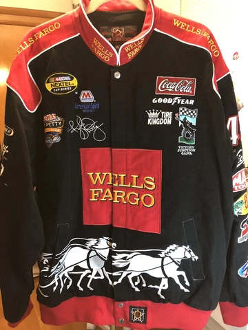 NASCAR Kyle Petty Wells Fargo Jacket Size XL Extra Large JH Design Cover