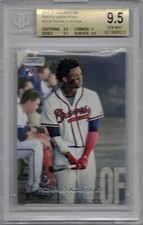 2018 Topps Stadium Club Baseball #223 Ronald Acuna Jr. Rookie Card SSP BGS 9.5