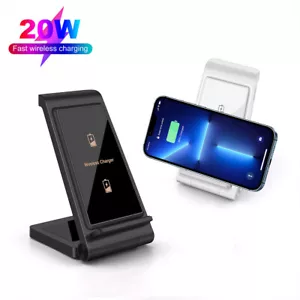 20W Wireless Charger Charging Dock For Apple iPhone 13 12 XS Samsung S22 S21+ - Picture 1 of 12