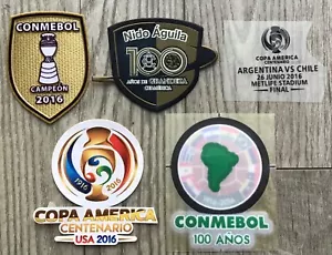 2016 Conmebol 100 Anos Copa America Final match detailPatch Badge Parche Remendo - Picture 1 of 7