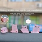 6Pcs Resin Piggy Dolls for Car Dashboard Cute Cartoon Figures Home Ornament