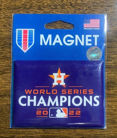 HOUSTON ASTROS 2022 WORLD SERIES CHAMPIONS 3 1/2 x 2 1/2 MAGNET Cover