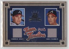 2005 Donruss Diamond Kings Team Timeline Jerseys Chipper Jones Greg Maddux HOF