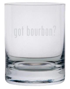 Hast du Bourbon? Geätztes 11oz Stolzle New York Kristall Felsen Glas - Bild 1 von 1