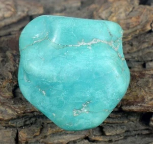 115.40 Ct/33 mm Natural Arizona Blue Turquoise Gemstone Rough Mineral Specimen - Picture 1 of 8