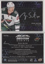2020-21 SPx UD Black Obsidian Scripts Purple /49 Ryan Suter #OS-RS Auto