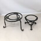 Vintage Iron  Warming Stands Lot Of 2