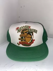 Vtg MOOSEHEAD Beer "The Moose is Loose" Quality goods Snap Back Trucker Hat Cap - Picture 1 of 3
