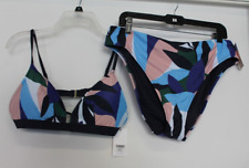 NWT New Lively Swim Retro Floral  Top & Bottom Set Bikini SIZE XL
