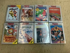 Lot of 8 cartridges games, new packaged in blister atari 7800, collection.