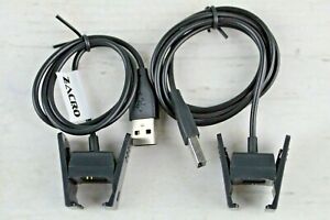 Fitbit Charge 2 Charger 2Pc Replacement USB Charging Cable w Cradle Dock Adapter