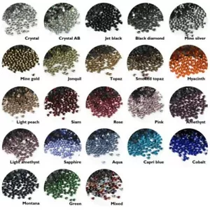 Termoadhesivo Pedrería Dorso Plano Diamante Cristales de Gemas - Imagen 1 de 25
