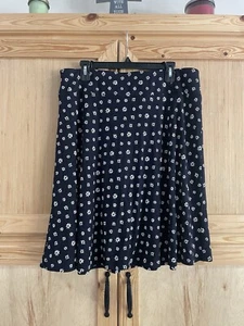 Talbot Daisy Flower Jersey Knit Comfy Versatile Classy Modest Skirt - Picture 1 of 4