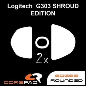 Corepad Skatez Logitech G303 Shroud Edition Souris Pieds Patins PTFE Téflon - Picture 1 of 1