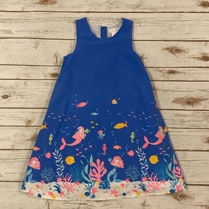 Tommy Bahama Girls Under The Sea Mermaid Sleeveless Blue Dress Size 7 - Picture 1 of 8